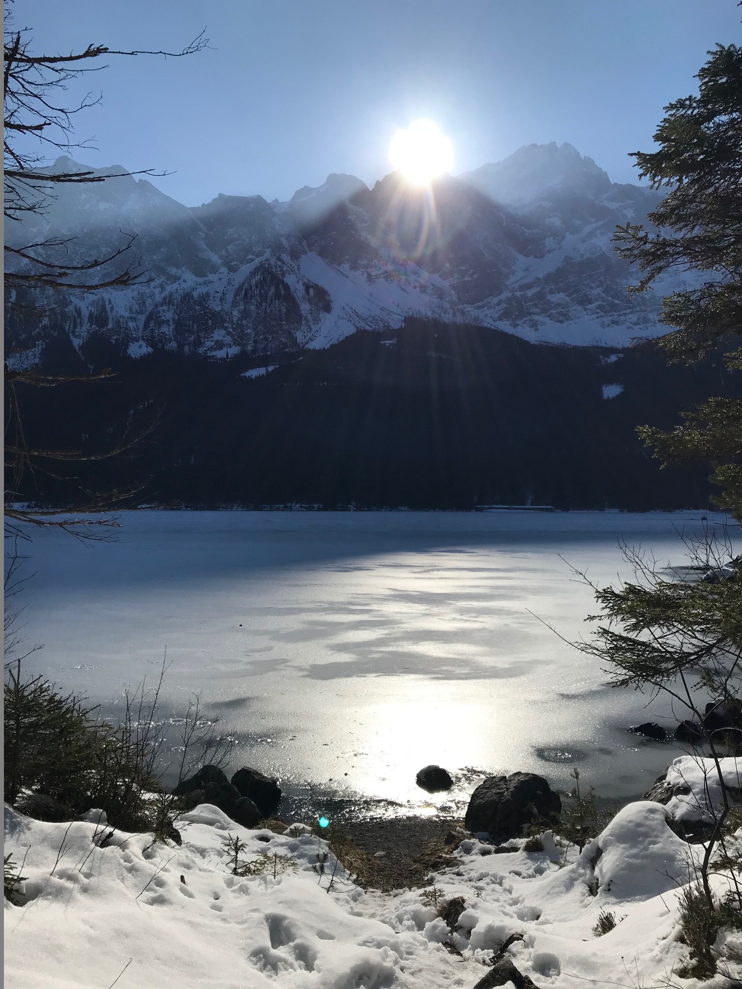 Eibsee an der Zugspitze