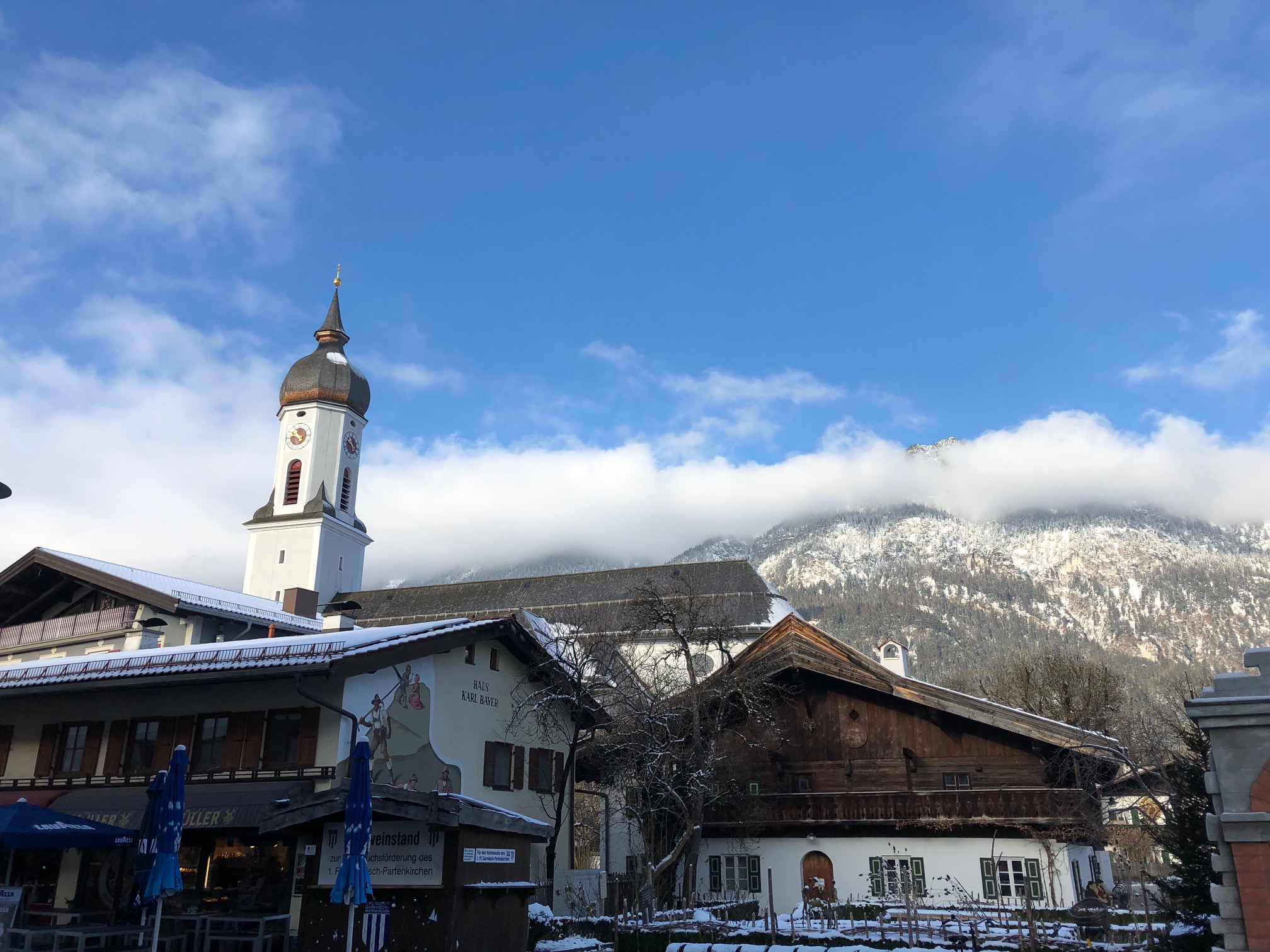 Garmisch-Partenkirchen im Herbst und im Winter