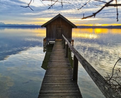 Bootshäuser am Ammersee